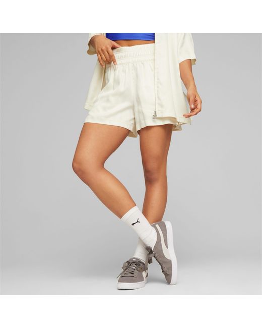 PUMA White T7 Shorts für Frauen
