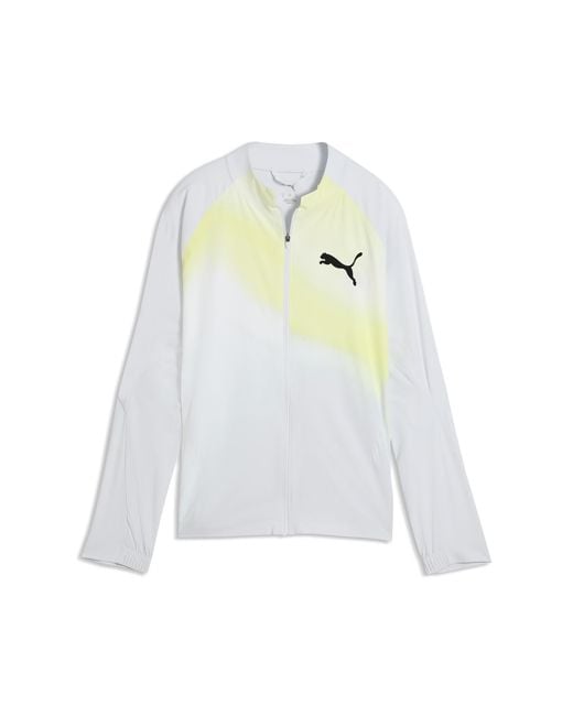 PUMA White Lightspeed Ultraweave Lightweight Running Jacket