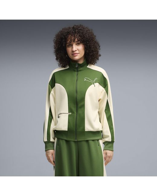 PUMA Green T7 Relaxed Love Of The Cat Track Jacket