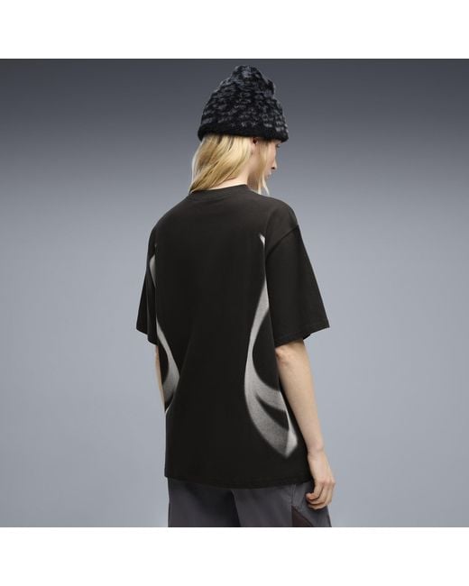 PUMA Black Clrt Graphic T-Shirt for men