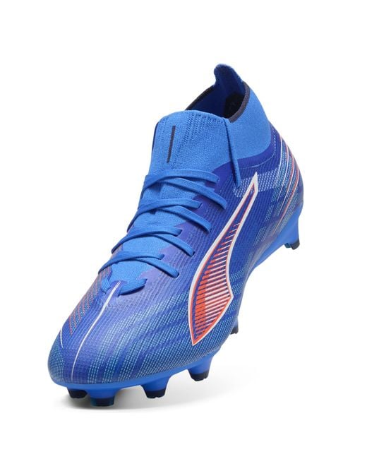 PUMA Blue Ultra 6 Match+ Fg/Ag Fußballschuhe Damen, Schuhe, Ultra/Weiß/Glowing Rot