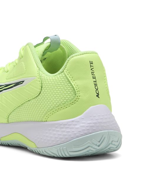 PUMA Green Accelerate 4 Handballschuhe Teenager, Schuhe, Fizzy Light/Grün Terrain/Weiß