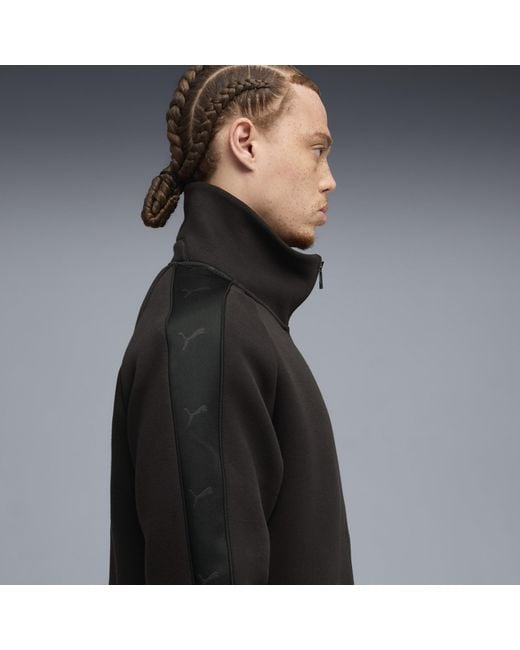PUMA Black T7 Track Jacket for men
