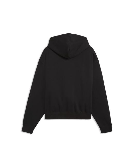 PUMA Black Essentials Oversized Hoodie for men