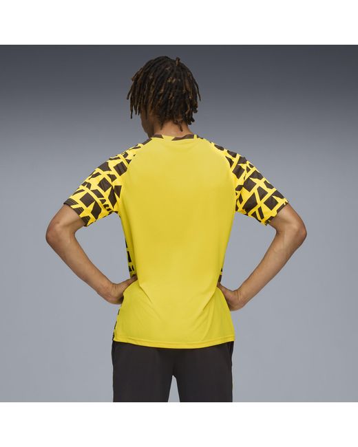 Maglia Pre-Partita Borussia Dortmund Da Uomo, Sport, Faster Giallo/Nero di PUMA in Yellow da Uomo