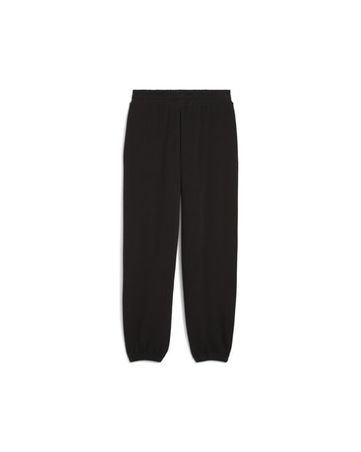 PUMA Black Wardrobe Essentials Relaxed Sweatpants