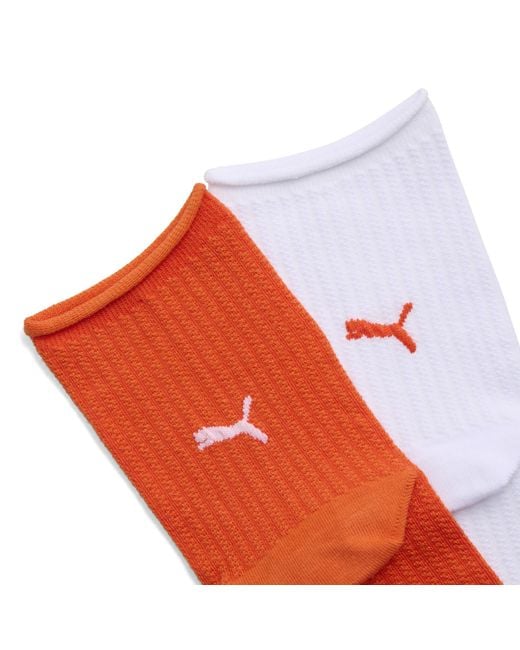 PUMA Orange Short Socks (2-Pack)