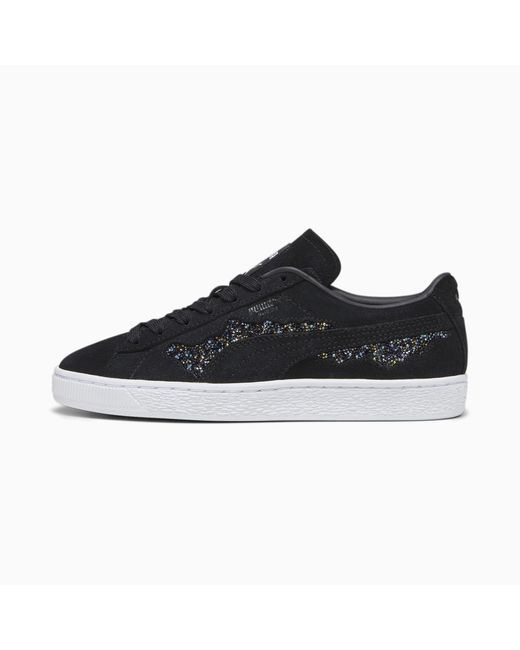 PUMA Swarovski-kristal Suède Sneakers in het Black