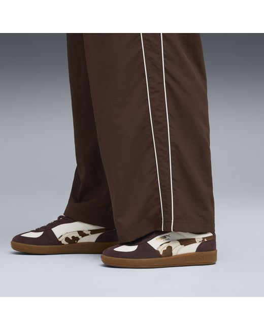 PUMA Brown Palermo Cow Print Sneakers