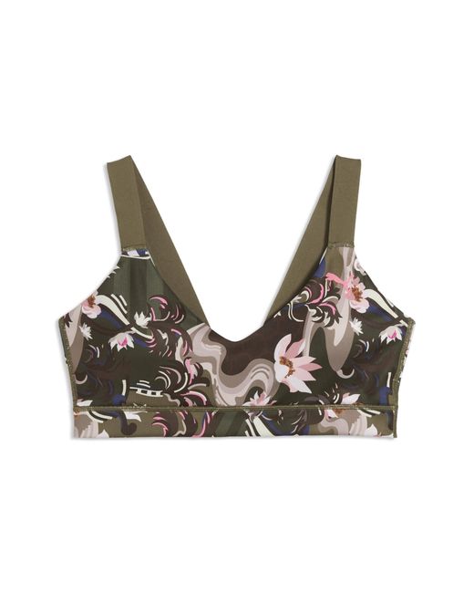 PUMA Green League Moisture Wicking, Low Impact Sports Bra