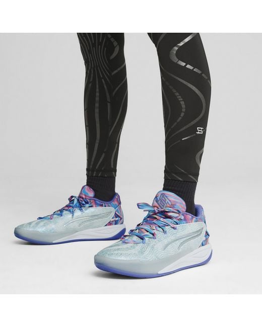 PUMA Blue Stewie 4 Prism Basketball Shoes