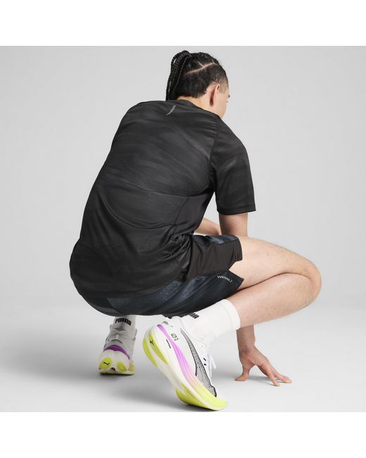 PUMA Velocity Hardloopshirt Met All-Over-Print Voor in het Black voor heren