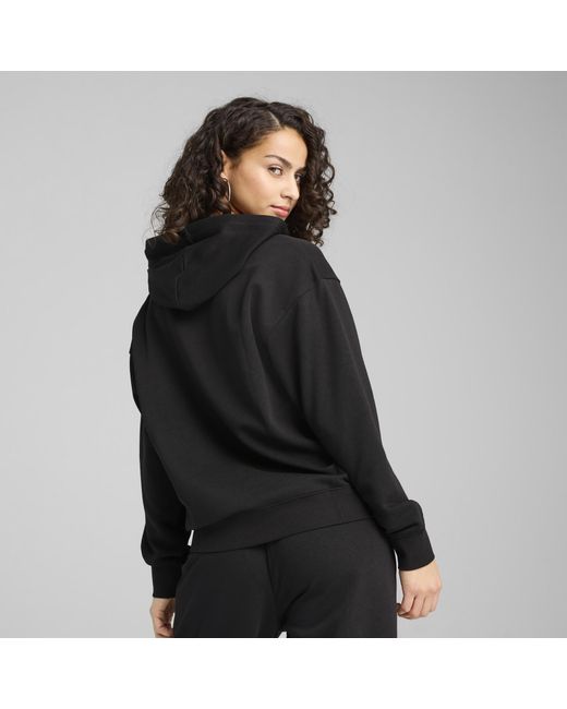 PUMA Black Essentials Script Comfort Hoodie