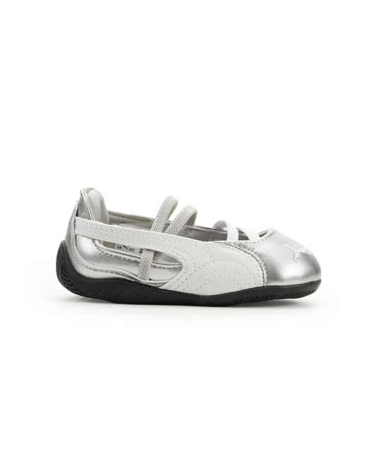 PUMA White Speedcat Ballet Metallic Sneakers Toddlers