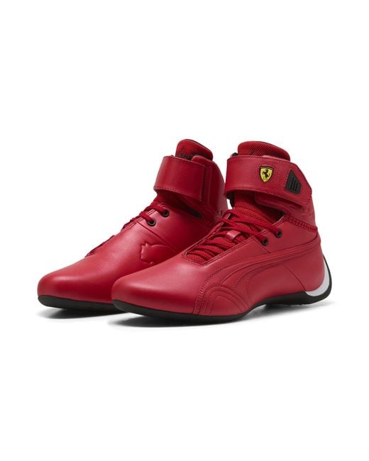 PUMA Red Ferrari Future Cat Hi Monza High Sneakers for men