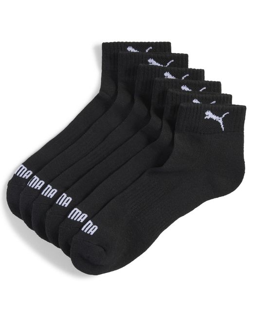 Calzini Corti (Confezione Da 3) di PUMA in Black
