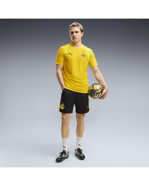 PUMA Yellow Borussia Dortmund Slim Training Jersey for men