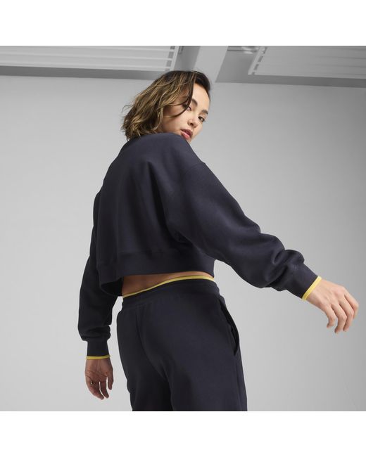 Girocollo Grafico Oversize Road To Unity Da Donna di PUMA in Blue