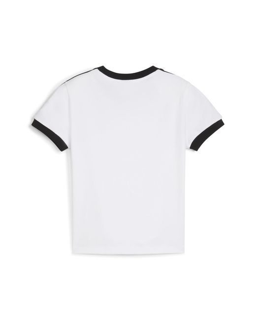 PUMA White T7 Slim T-Shirt
