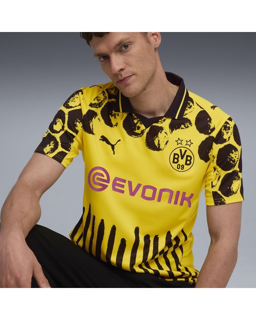 PUMA Kidsuper X Borussia Dortmund Shirt Voor Zwart/Geel, Maat in het Yellow voor heren