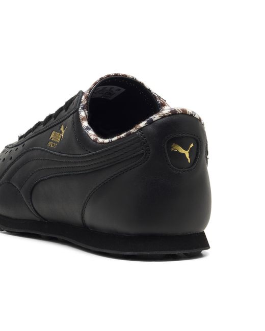 PUMA Black Sprint Check Sneakers