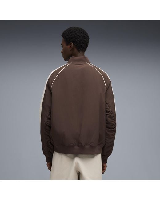 PUMA Brown T7 Bomber Jacket