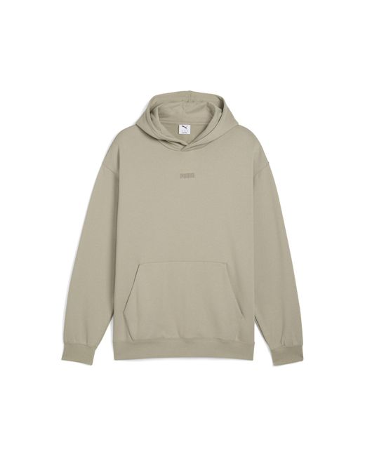 Felpa Con Cappuccio Elevated Essentials Dal Taglio Morbido Da Uomo di PUMA in Gray da Uomo