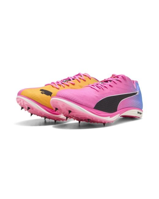 PUMA Purple Nitro Elite 3 Mid Distance Spikes for men