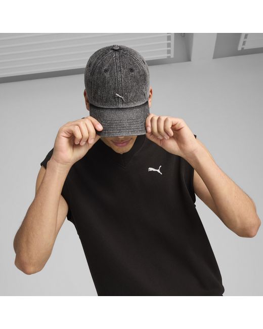 PUMA Gray Wardrobe Essentials Metal Dad Cap