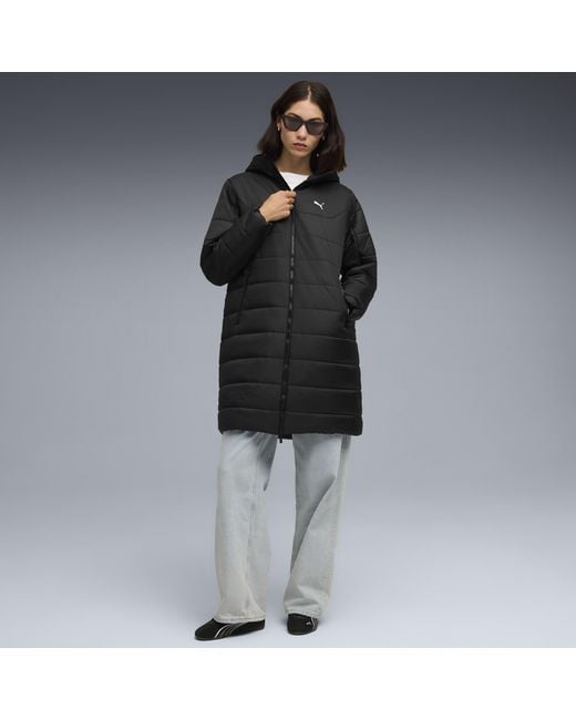 PUMA Black Essentials Hooded Padded Parka