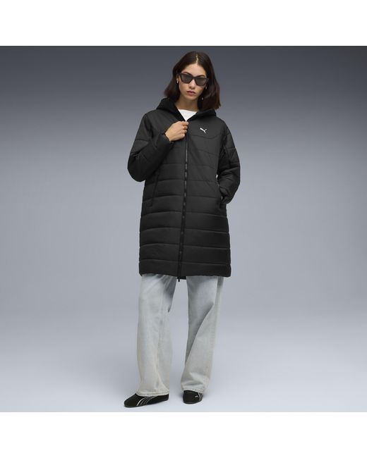 Parka Acolchada Con Capucha Essentials Para Mujer, Ropa, Negro PUMA de color Black
