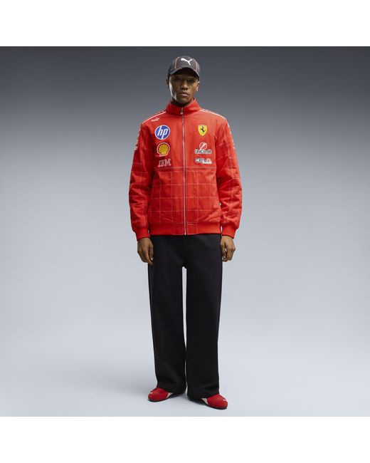 PUMA Red Scuderia Ferrari Hp Replica Special Monza Bomber Jacket for men