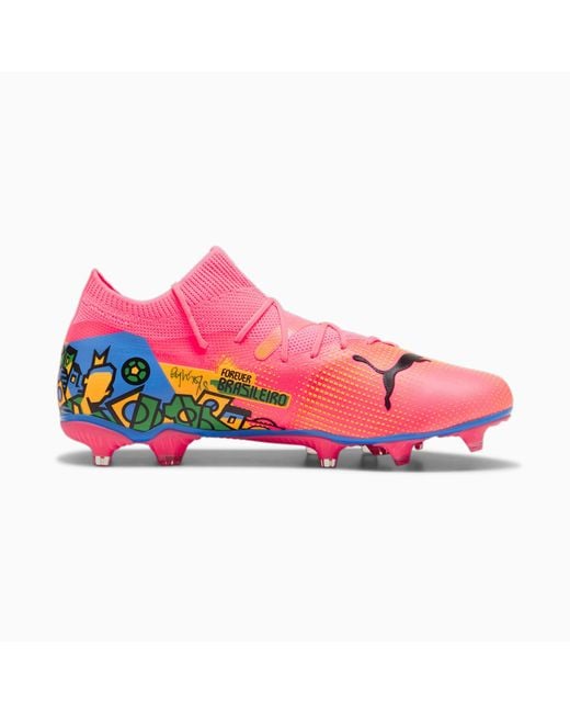 Chaussures De Football Future 7 Match Njr Fg/ag PUMA en coloris Pink