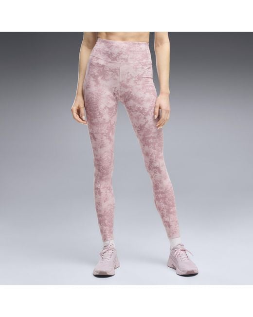 PUMA Pink Cloudspun Printed High Waisted Tights