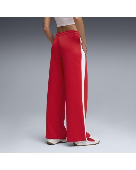Pantaloni Da Tuta A Vita Bassa T7 Da Donna, Accessori, Rosso di PUMA in Red