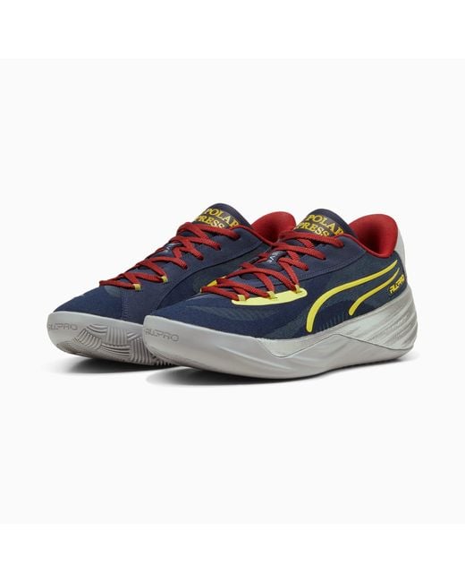 PUMA Blue All-Pro Nitroâ¢ Polar Express Basketball Shoes, Dark