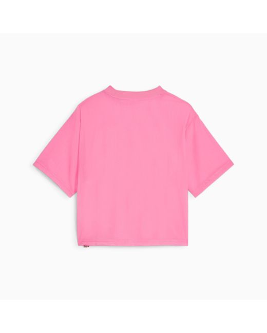 PUMA Pink DARE TO T-Shirt aus Mesh