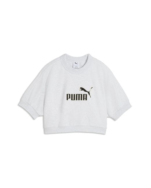 PUMA White Elevated Essentials Relaxed Sweatshirt