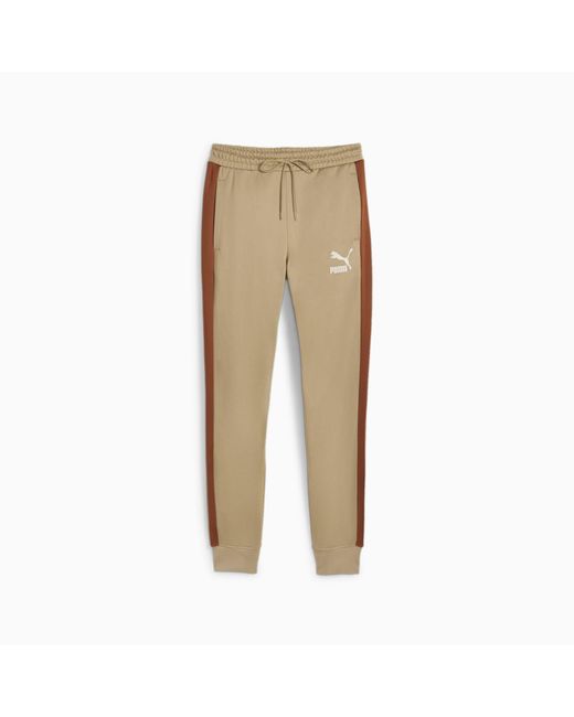 PUMA T7 Iconic Track Pants in Natural | Lyst UK