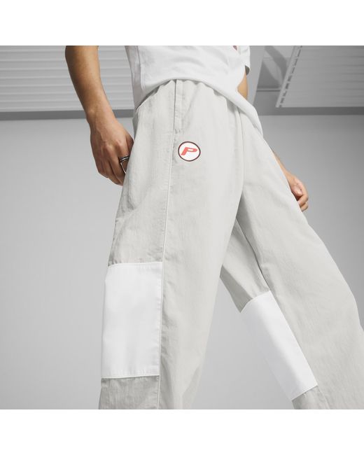 PUMA Gray SDS Relaxed Fit Trainingshose mit Grafik