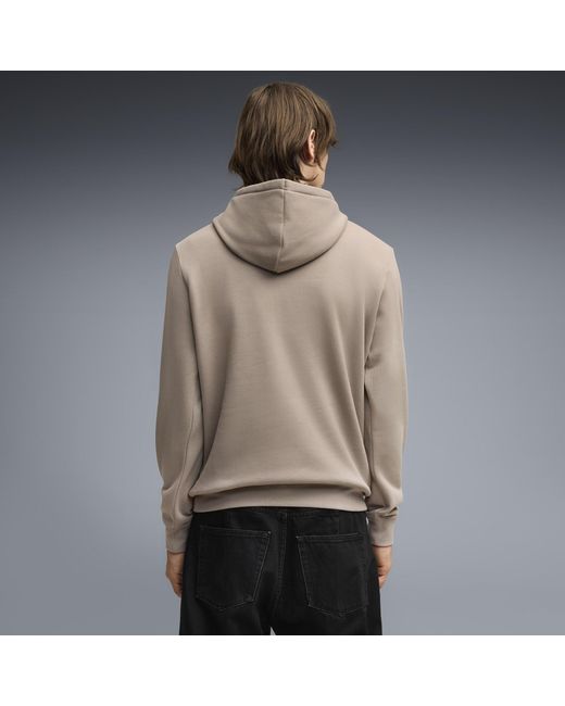 PUMA Gray Essentials No. 1 Logo Hoodie for men