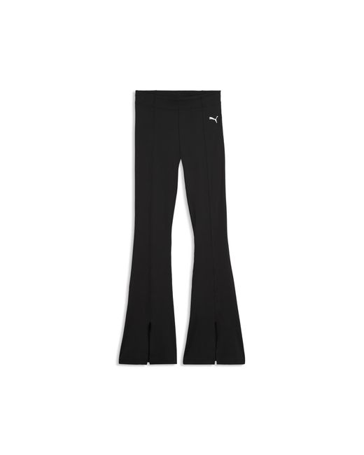 PUMA Gray Essentials Flared Pintuck Tights