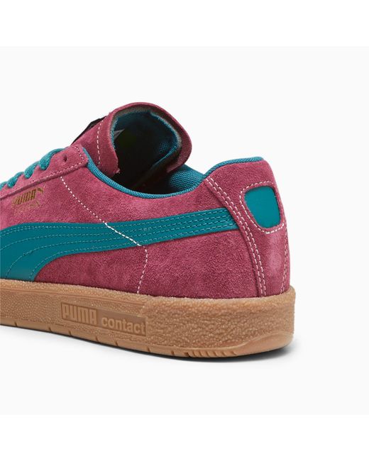 Puma claret and blue cheap trainers