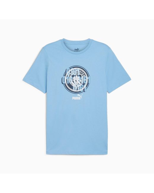 PUMA Blue Manchester City Ftblculture T-shirt for men