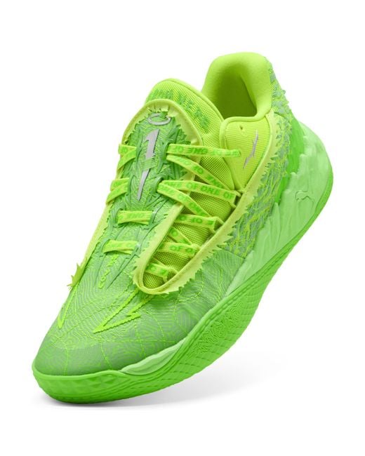 PUMA Green Mb.05 Lo Flourish Basketball Shoes