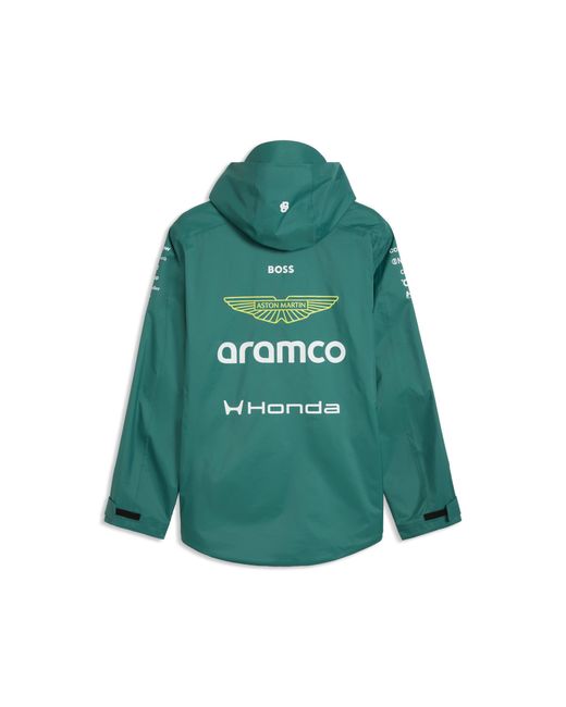 PUMA Green X Aston Martin Aramco F1 Team Replica Rain Jacket for men