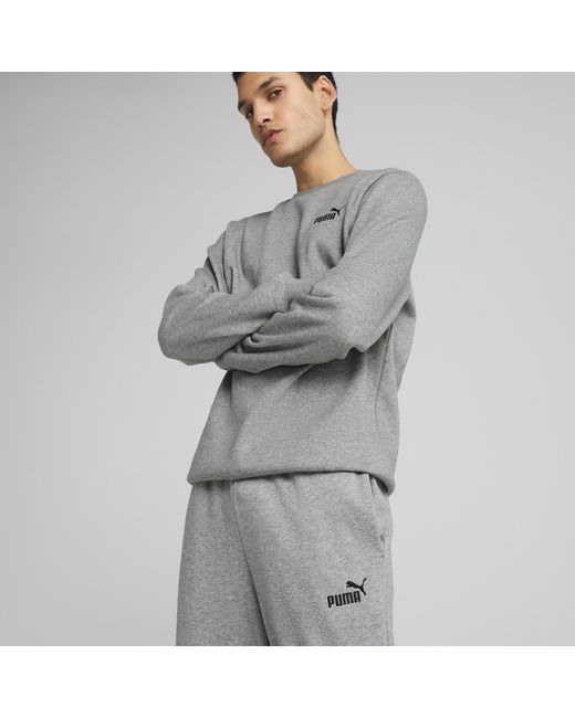 PUMA Gray Essentials Fleece Sweatpants for men