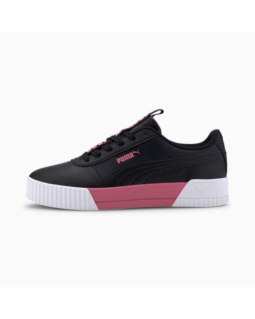 puma carina suede ladies trainers black