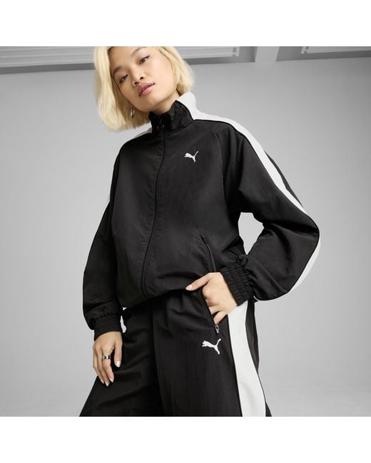 PUMA Black T7 Oversized Track Pants