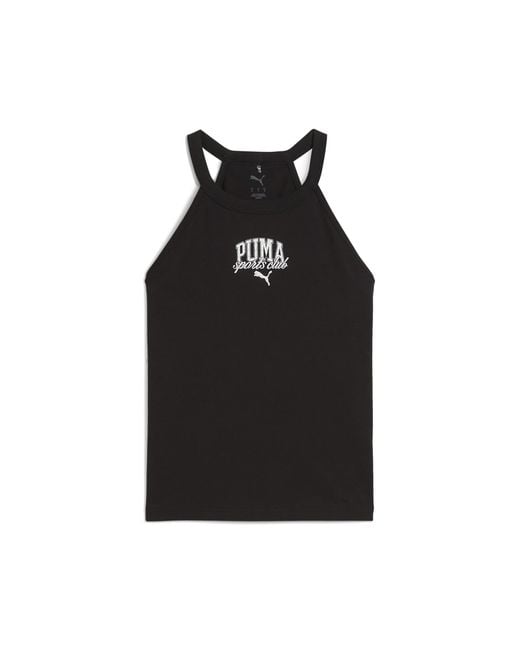 PUMA Black Class Kurzes Slim Fit Tanktop Damen